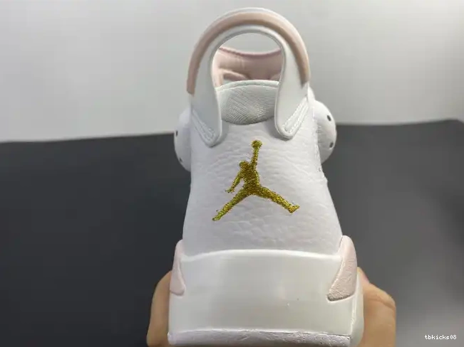 Rep TBkick 6 Air DH9696-100 Retro (W) Gold Hoops Jordan 0409